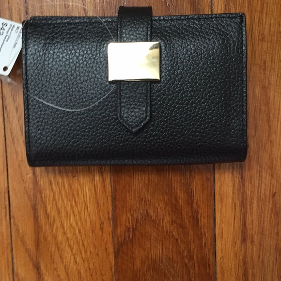 Black leather credit card case NWT - Picture 4 of 4